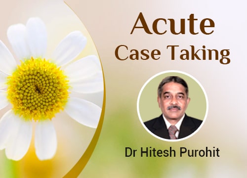 Acute Case taking – Part I