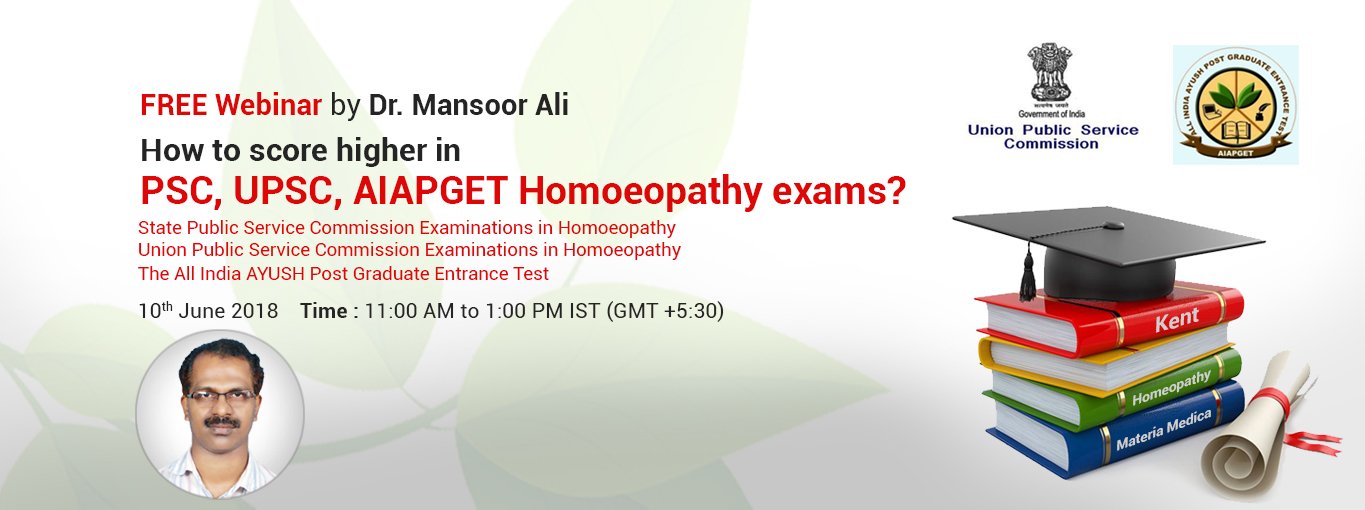 How to score higher in PSC, UPSC, AIAPGET Homoeopathy Exams?