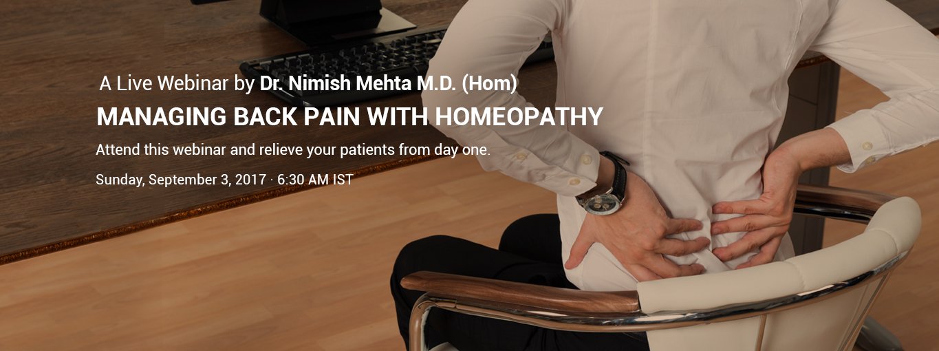 Managing Back pain with Homeopathy