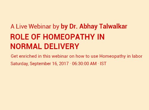 Role of Homeopathy in Normal Delivery by Dr. Abhay Talwalkar