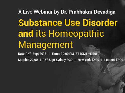 Substance Use Disorder and its Homeopathic Management 