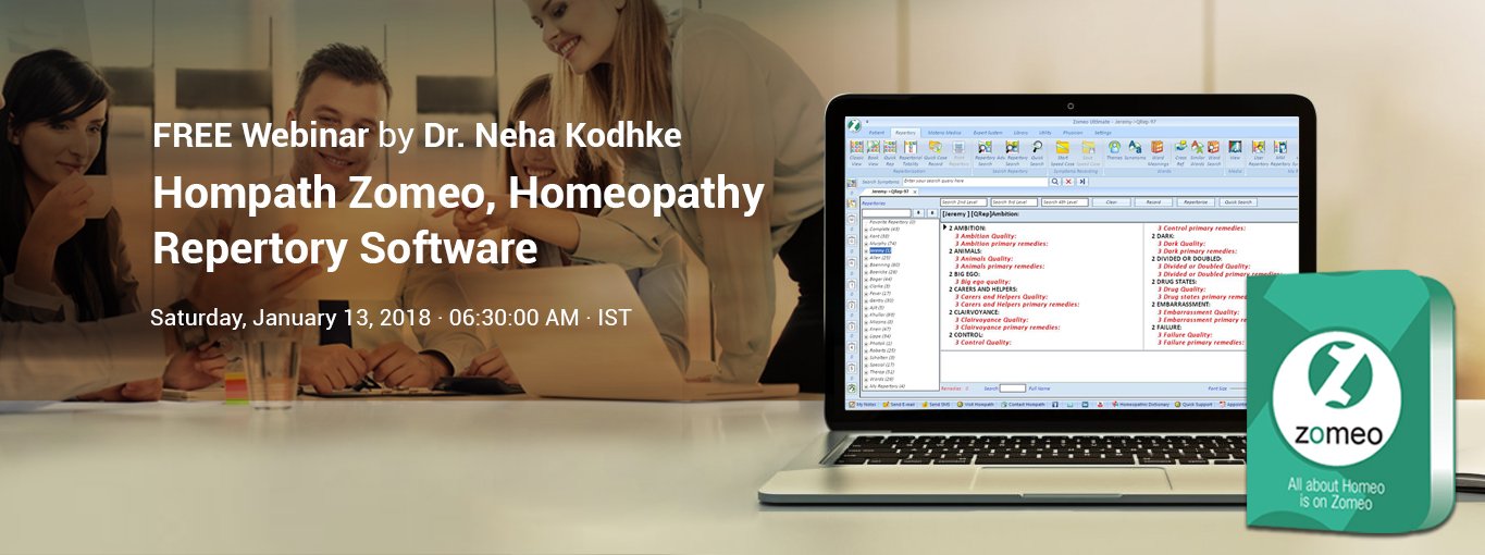 Live Training on Hompath Zomeo, Homeopathy Repertory Software