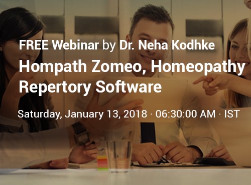 Live Training on Hompath Zomeo, Homeopathy Repertory Software