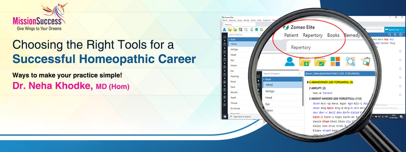 Choosing the Right Tools for a Successful Homeopathic Career