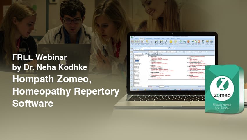 Live Training on Hompath Zomeo, Homeopathy Repertory Software