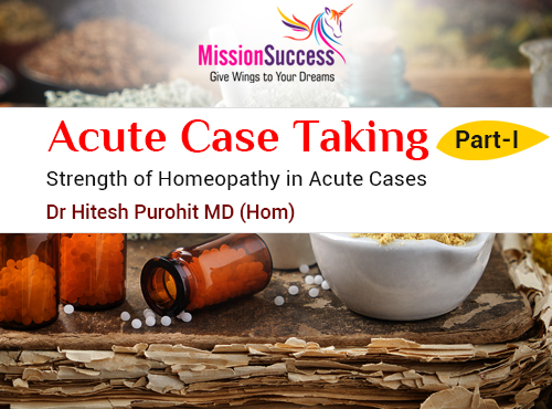 Mission Success: Acute Case taking – Part 1
