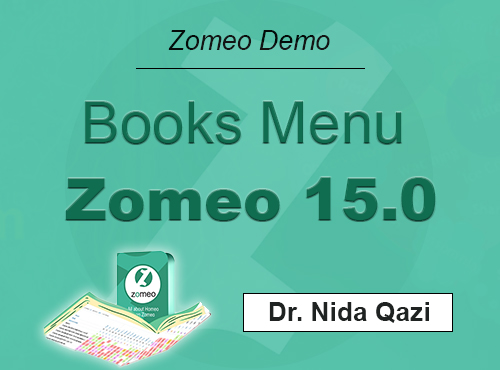 Books Menu – Zomeo 15.0