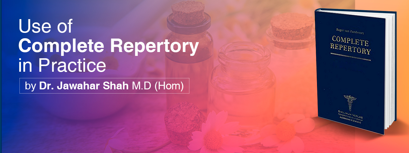 Use of Complete Repertory in Practice