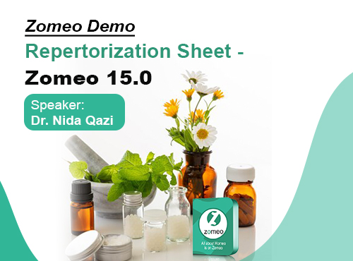 Repertorization Sheet – Zomeo 15.0